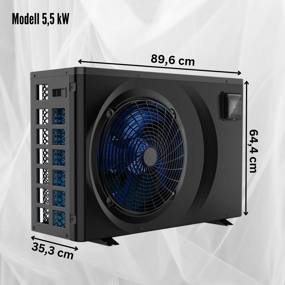 Pool Wärmepumpe AquaForte Full Inverter 5,5 kW | bis 25 m³ I Heizen und Kühlen
