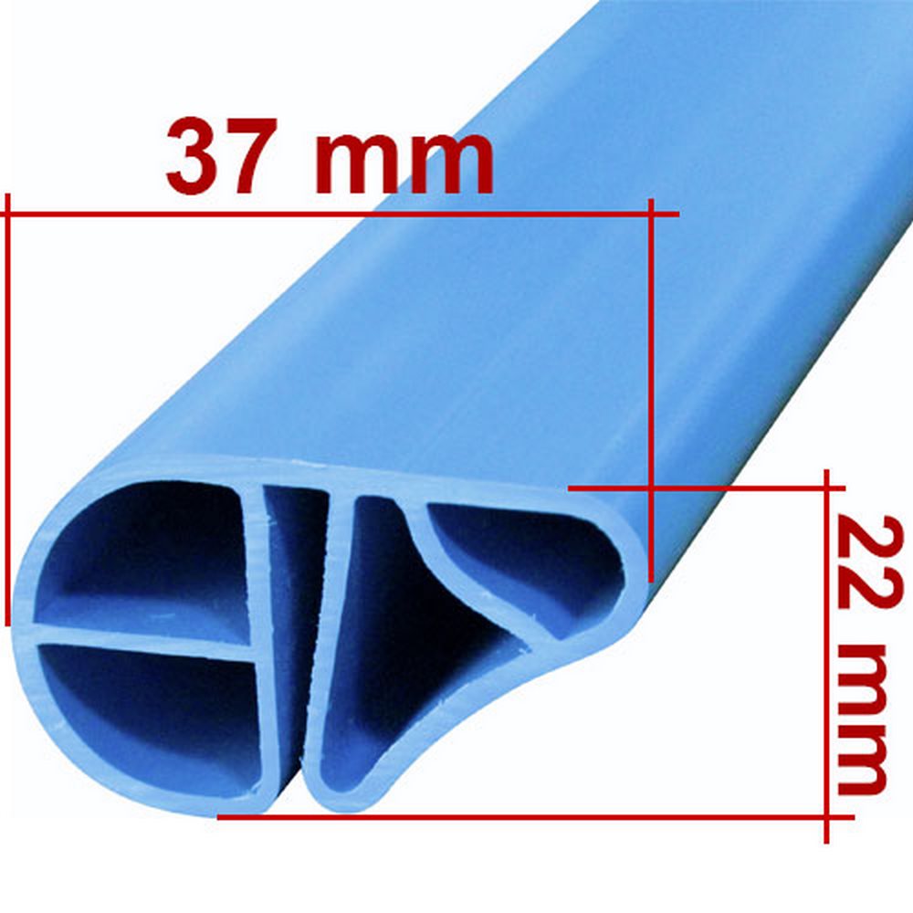 SAXONICA Pool Handlauf Set Basic Trend für Ovalpool 800 x 400 cm blau Überhangbiese Aufhängeschnur