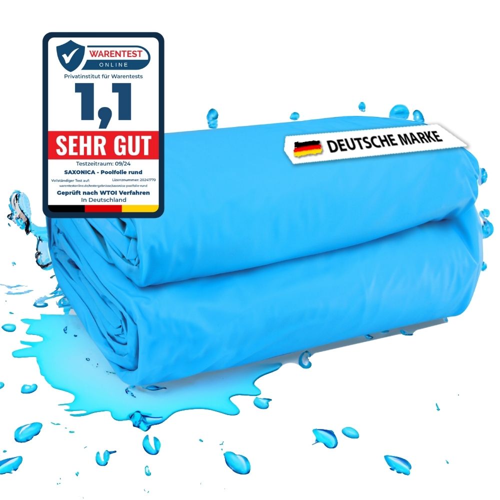 2. Wahl | Poolfolie Rund Pool I 400 x 120 cm I 0,8 mm I blau I Rundbecken Rundpool