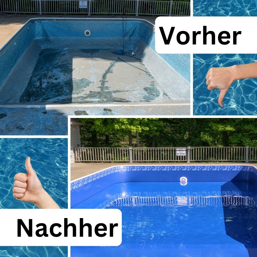 2. Wahl | Poolfolie Rund Pool I 400 x 120 cm I 0,8 mm I blau I Rundbecken Rundpool