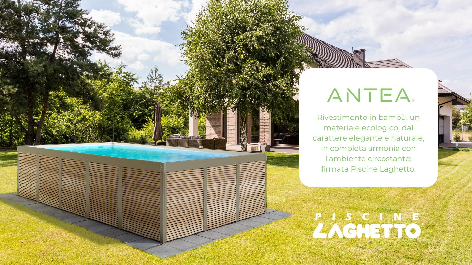 Piscine Laghetto ANTEA 3X7 - Design Aufstellpool mit Sandfilter