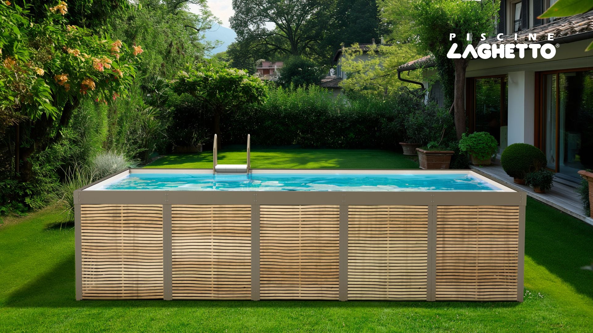 Piscine Laghetto ANTEA 2X5 - Design Aufstellpool mit Sandfilter