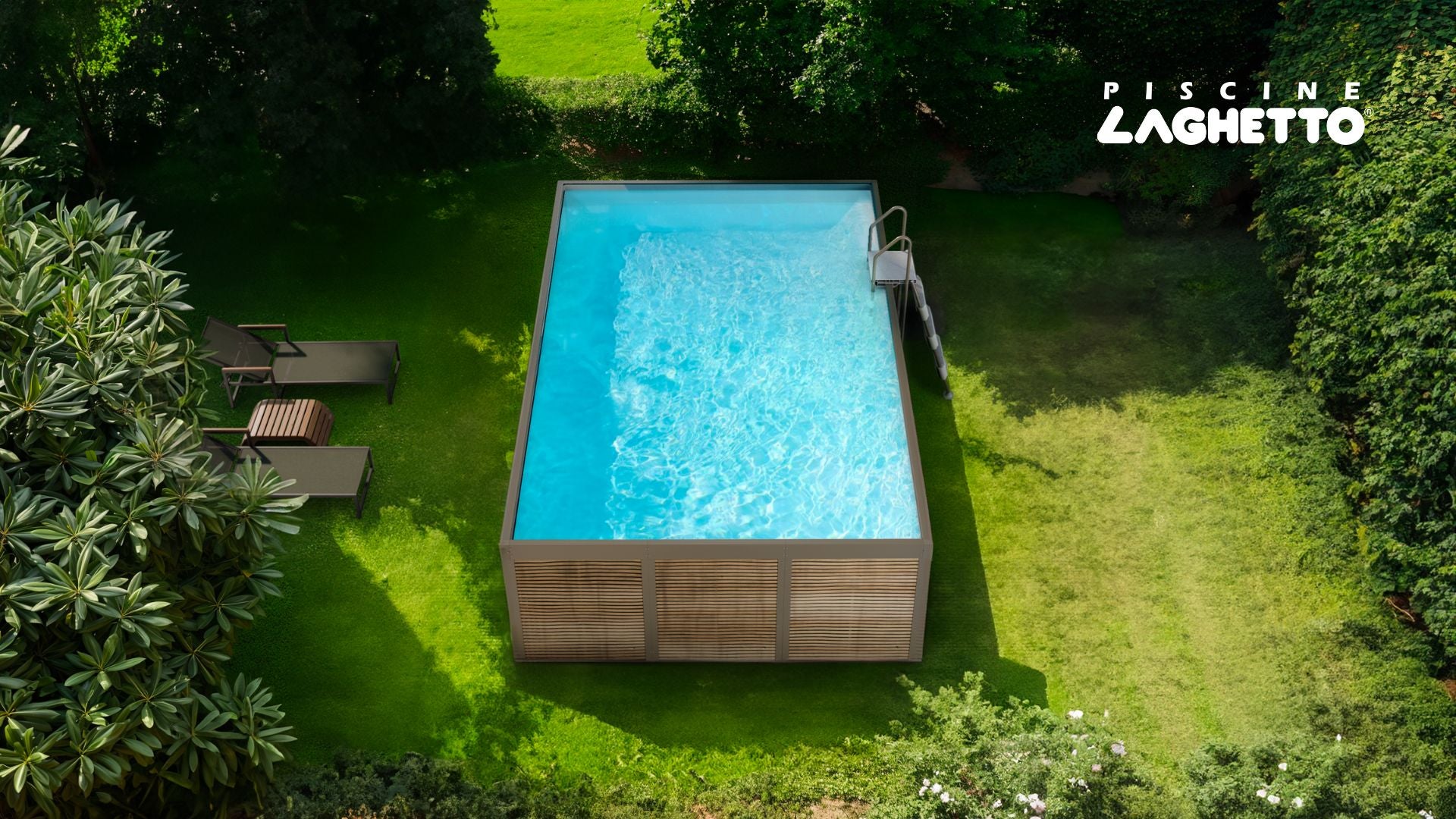 Piscine Laghetto ANTEA 2X5 - Design Aufstellpool mit Sandfilter
