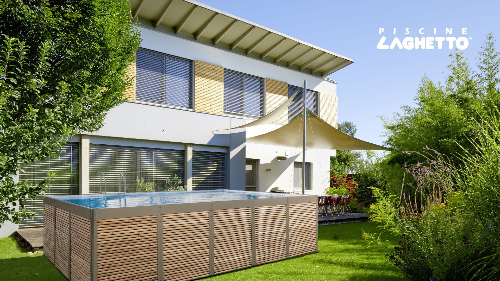 Piscine Laghetto ANTEA 3X7 - Design Aufstellpool mit Sandfilter