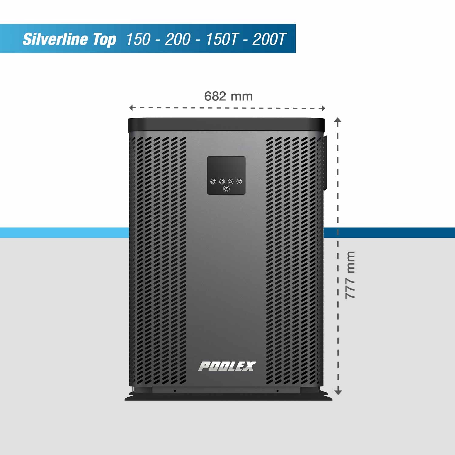 Poolex-Wärrmepumpe Silverline Top Modell 150