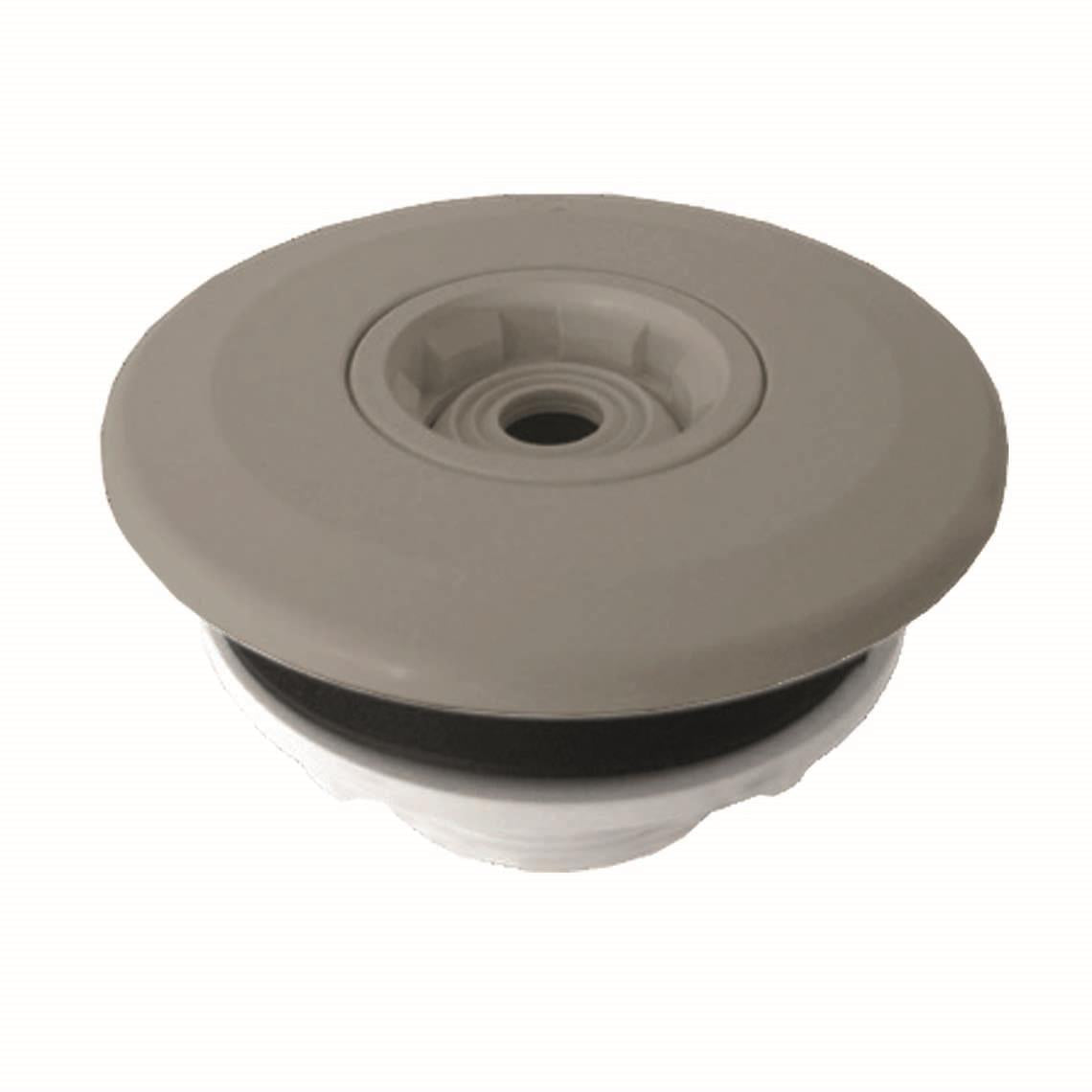 welo PPLine Silber Pro | inkl. Verrohrung u. Einbauteile | 6,1 x 3,1 x 1,5 m | Grau | Treppe Gesamte Breite 5-stufig