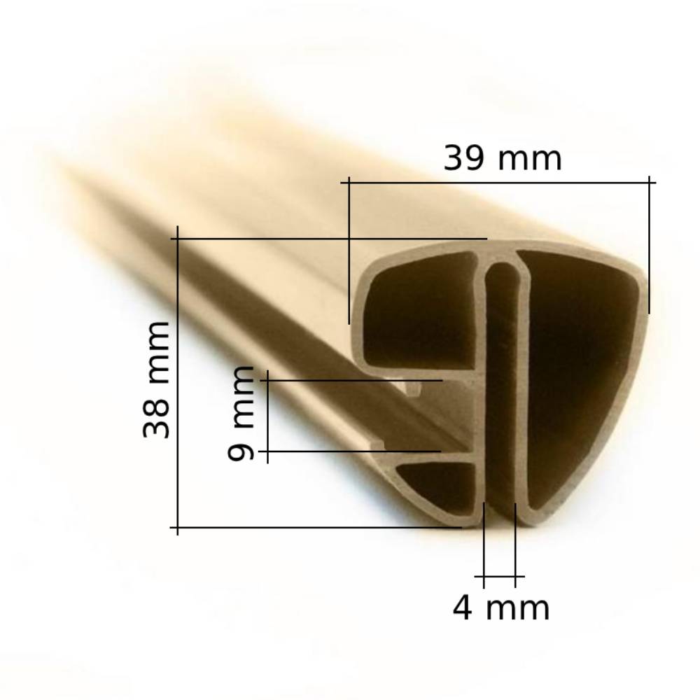 Pool Handlauf Set Spezial für Ovalpool 737 x 360 cm I Sandfarben I 7,37 x 3,6 m