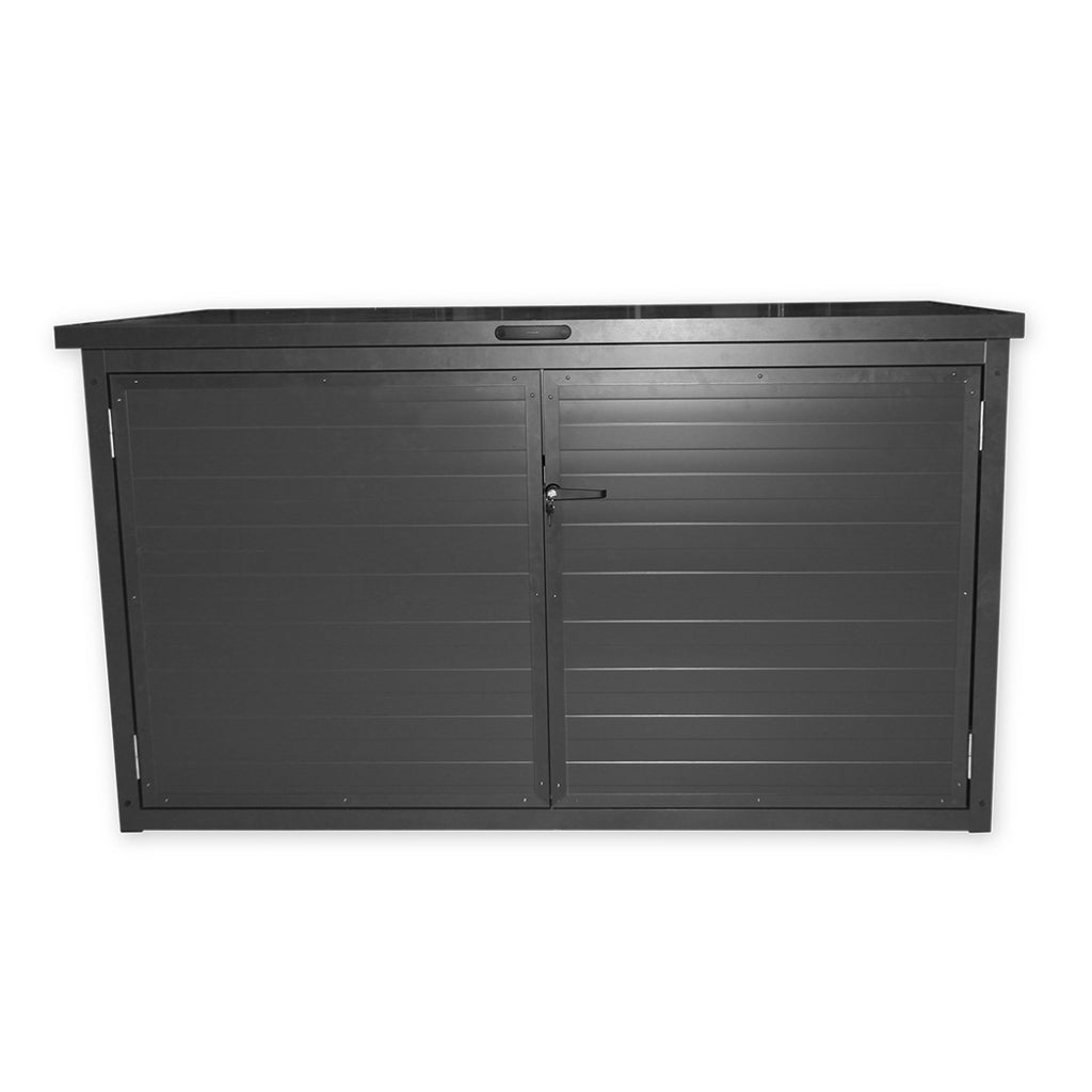 Trend Pool Technikbox Premium XL | DIY | 235 x 100 x 106 cm | Paneel RAL 7016 Anthrazit  / Rahmen RAL 7016 Anthrazit | ohne Inhalt