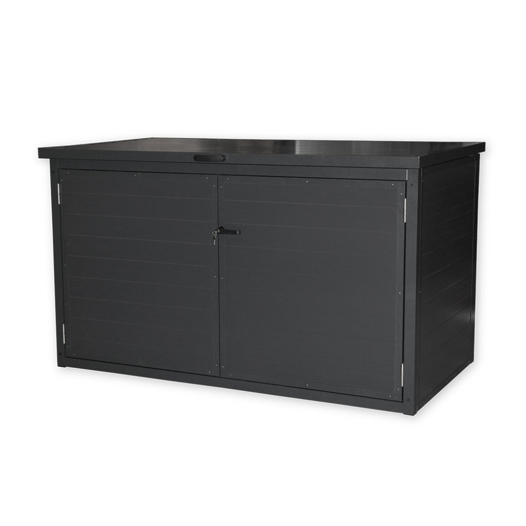 Trend Pool Technikbox Premium XL | DIY | 235 x 100 x 106 cm | Paneel RAL 7016 Anthrazit  / Rahmen RAL 7016 Anthrazit | ohne Inhalt