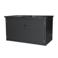 Trend Pool Technikbox Premium XL | DIY | 235 x 100 x 106 cm | Paneel RAL 7016 Anthrazit  / Rahmen RAL 7016 Anthrazit | ohne Inhalt