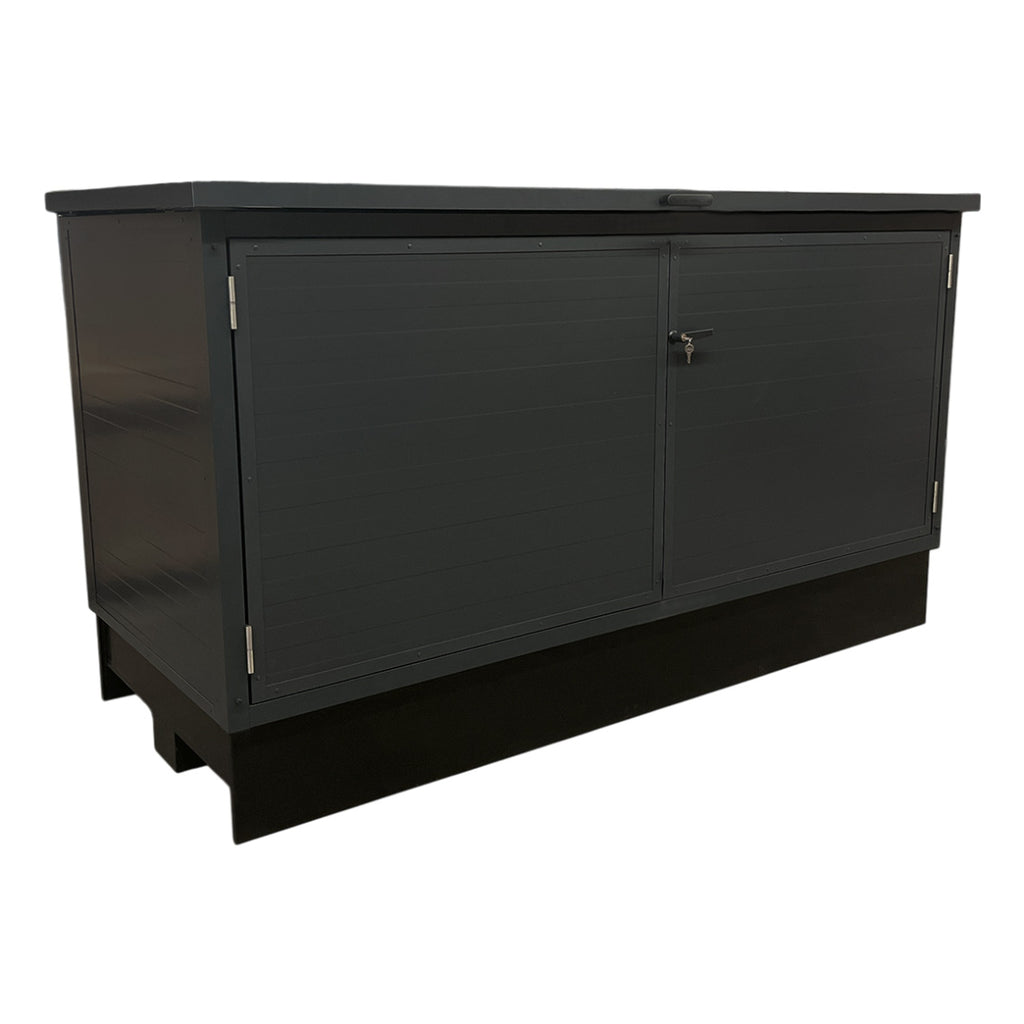 Trend Pool Technikbox Premium XL inkl. Unterkonstruktion und Medienkonsole | DIY | Paneel RAL 7016 Anthrazit  / Rahmen RAL 7016 Anthrazit | ohne Inhalt