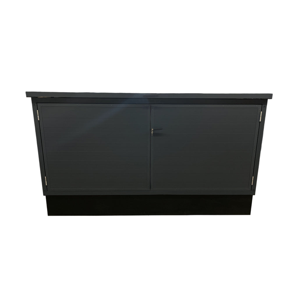 Trend Pool Technikbox Premium XL inkl. Unterkonstruktion und Medienkonsole | DIY | Paneel RAL 7016 Anthrazit  / Rahmen RAL 7016 Anthrazit | ohne Inhalt