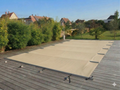 Welopool Rollschutzabdeckung VITROS ONE | rechteckig | 700 x 350 cm | Sand | Poolabdeckung Sicherheitsabdeckung Kindersicher Ganzjahresabdeckung Rollschutz Stabiles Aluminium