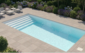Welostone Basis Set | Rechteckpool 500 x 300 x 150 cm | Weiß | Einstiegsleiter